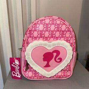 Barbie Pink Backpack with Heart Motif